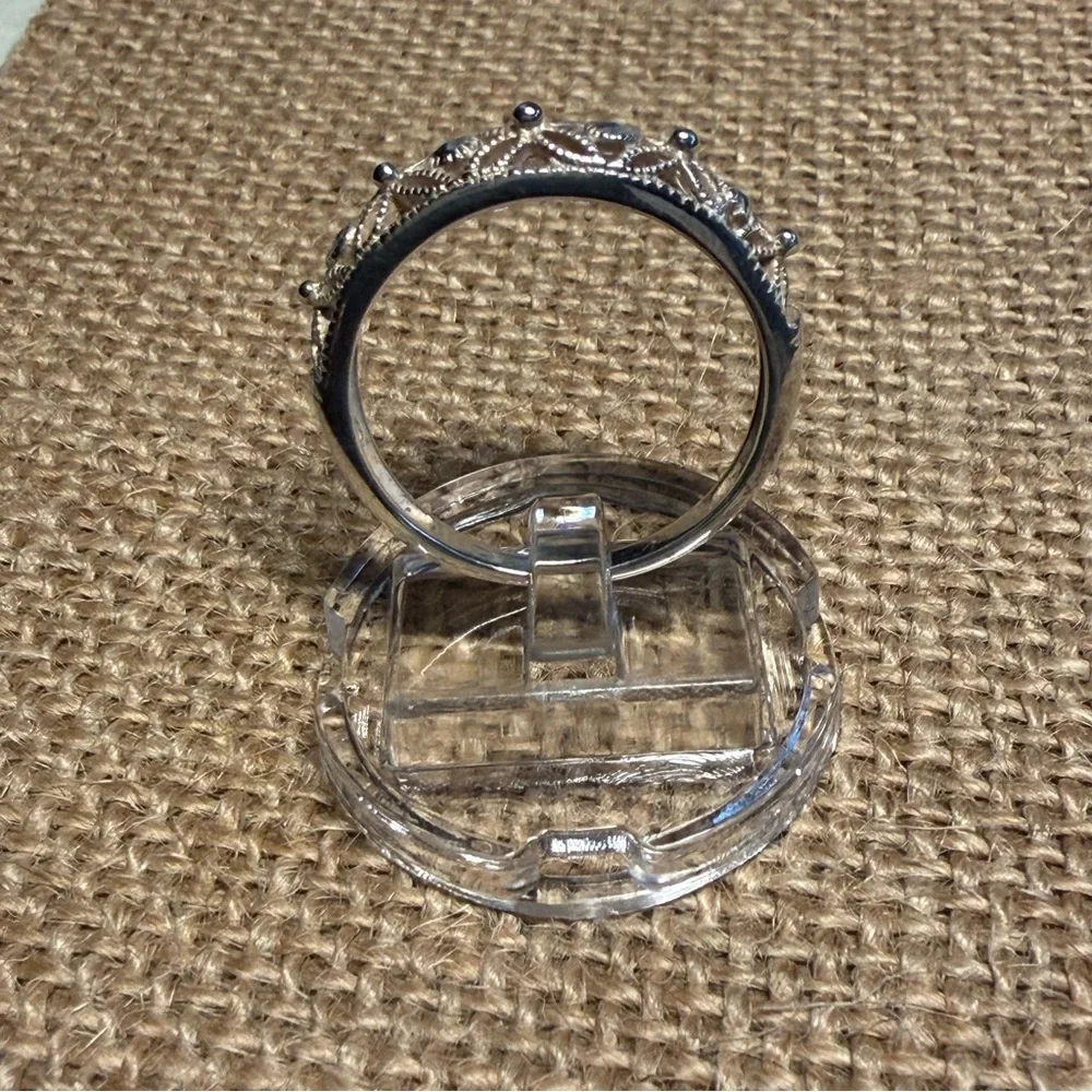 Sterling Silver Filigree Ring Size 10.5
